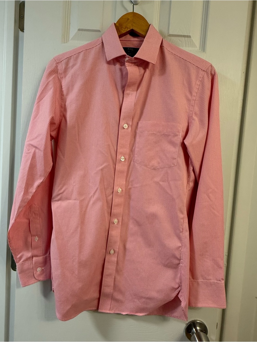 Jcrew men’sPink Long-Sleeve Button-Down Shirt